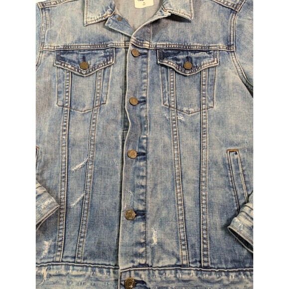 GAP Icon 1969 Jean Jacket Womens Medium l Blue Denim Saddle Wash Classic Pockets - Picture 4 of 11